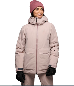 Chaqueta aislada <span class=keywords><strong>para</strong></span> mujer, chaqueta de plumón, sudaderas de nieve, chaqueta informal de invierno, traje acolchado de nieve <span class=keywords><strong>para</strong></span> esquí cálido <span class=keywords><strong>para</strong></span> exteriores - Product Image 2