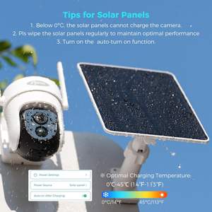 ALECTER Prix d'usine Caméra de sécurité 8W Mangeoire à oiseaux Panneaux solaires monocristallins en silicium 23% de conversion IP65 Étanche Extérieur - Product Image 6
