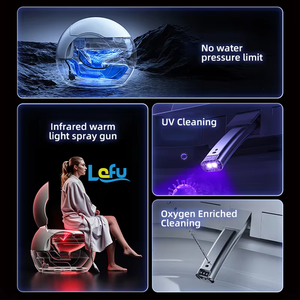 Nouvelle tendance créative forme d'oeuf Intelligent monté au sol placard à eau salle de bain bleu haut-parleurs en céramique coloré intelligent toilette <span class=keywords><strong>commode</strong></span> - Product Image 3