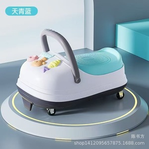 Baby <b>Walker</b> For 1-3 Years Old Kids With Lights Music Plastic <b>Frame</b> Toddler Scooter Sliding Toy Car - Product Image 4