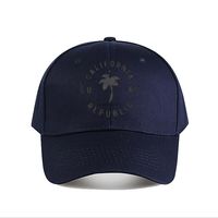 Gorras de Béisbol Vintage Personalizadas al por Mayor, Estilo Surf, de 6 Paneles, con Estampado Digital de Palmeras, de Sarga de Algodón, Ajustables de 56-60cm, con Visera Curva, OEM