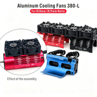Ventilateur de refroidissement et dissipateur thermique pour moteur brushless Surpass Hobby 28mm 29mm 36mm, radiateur de moteur RC pour voiture, buggy, camion RC 1/8 1/10