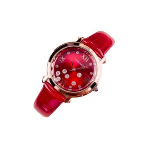 <span class=keywords><strong>Orologio</strong></span> da <span class=keywords><strong>Donna</strong></span> Louie Juelen Autentico con Motivo Sole Rosso Vino, Impermeabile di Alta Gamma con Diamanti e <span class=keywords><strong>Cinturino</strong></span> in <span class=keywords><strong>Pelle</strong></span> al Quarzo - Product Image 3