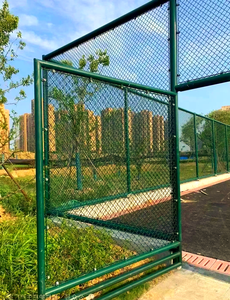 Clôture de jardin en treillis métallique galvanisé, maille diamantée protectrice, pour parc, aire de jeux, terrain de football, terrain de baseball, terrain de tennis extérieur - Product Image 2