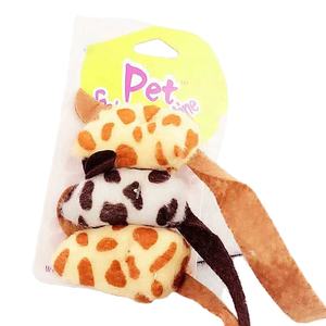 Manufacturer Custom Made Interactive Pet <b>Toy</b> Soft Plush Catnip Chewing <b>Toy</b> with Feather and Wood Cartoon Style for <b>Cats</b> 10.8cm - Product Image 2