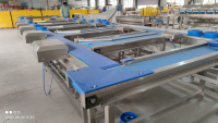Voorgeknipte kool- en bietenwas-, sorteer- en luchtdrooglijn met bubbelwasmachine voor schone groenteverwerkingsinstallatie