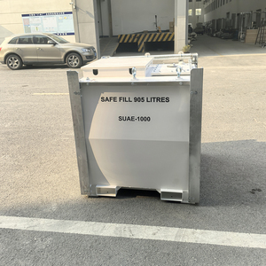 Serbatoio cubo IBM a doppia parete da 1000L con deflettori interni, a prova di perdite, per apparecchiature di stoccaggio chimico Diesel portatili - Product Image 6
