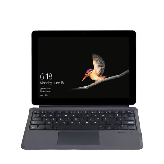 For Surface Pro 7 Wireless Keyboard Case With Touchpad 7 Color Backlit Rechargeable Battery Detachable Keyboard
