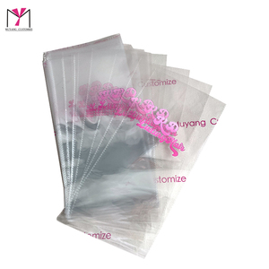 RD Luxury Hair Custom Clear Opp Bag For Wig Heat Seal <b>Packaging</b> <b>Printed</b> Logo Fashion Accessories Disposable - Product Image 3