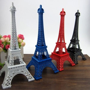 Modelo de la Torre Eiffel con Pedrería de Colores, 13, 18, 25 cm, Hierro Forjado, Decoración para el Hogar, Sala de Estar, Estilo Art Deco - Product Image 3