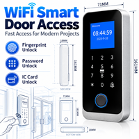 Ticari Binalar ve Kiralık Emlaklar için Parmak İzi Sensörlü ve Kapı Zili Özellikli RFID Kapı Erişim Kontrol Sistemi