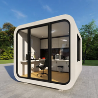 Capsule spatiale Apple moderne, conteneur détachable, certifiée CE, lodge de luxe pour usage agricole, hôtelier et en parc