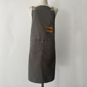 ผ้ากันเปื้อนผ้าใบ2025แฟชั่นผ้ากันเปื้อนอเนกประสงค์ออกแบบเฉพาะมีหลายกระเป๋า - Product Image 5