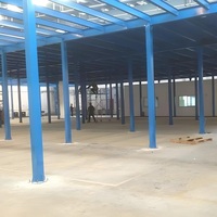 Plateforme de Stockage Industrielle à Double Niveau en Acier pour Bureau et Entrepôt