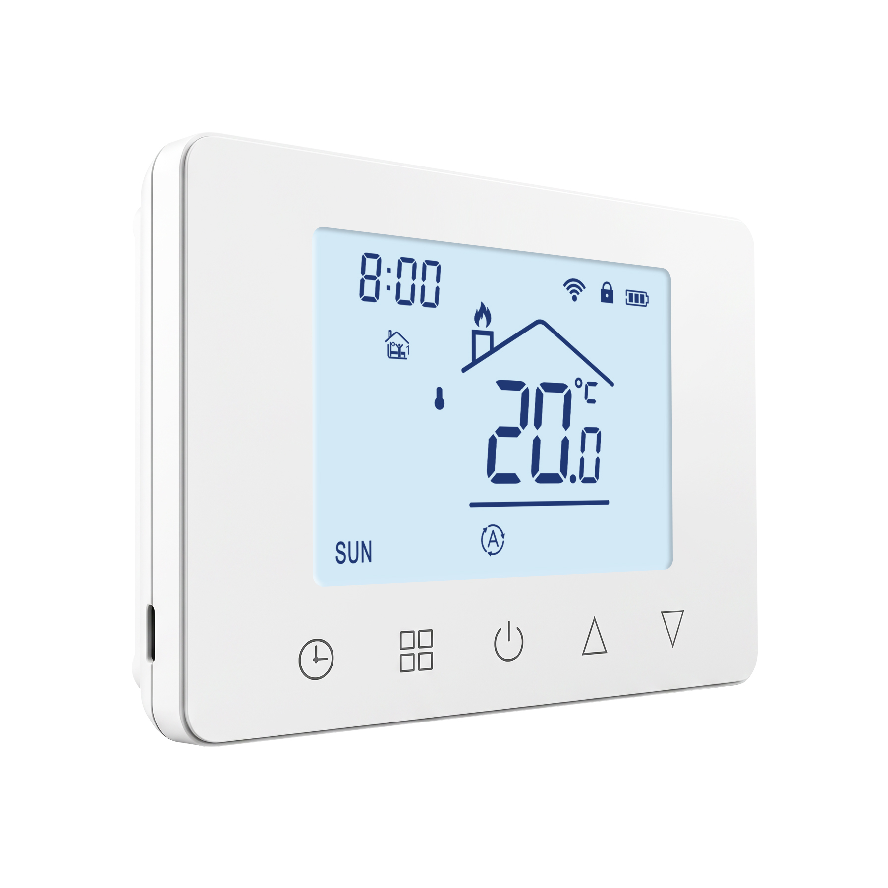 LCD Backlight Touch Buttons <strong>Digital</strong> <strong>Thermostat</strong> 7 Day Schedule for Central Water Boiler <strong>Heating</strong> <strong>Thermostat</strong> of Apartment Hotel