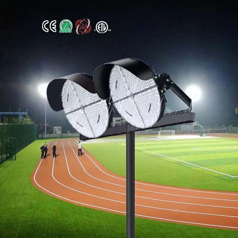 160lm/W alta calidad impermeable 300W 500W 1200W LED Luz de campo de fútbol LED estadio Alto mástil luz 1000W