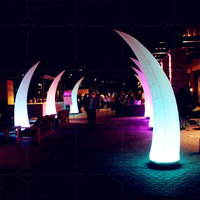 Éclairage Décoration Gonflable LED Ivoire Arche D'entrée/Gonflable Tusk Pour La Publicité