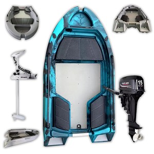 เครื่องยนต์ ITOO 15 แรงม้า รุ่นใหม่ล่าสุด เรือพลาสติกแบบ Rotomolded ขนาด 10 ฟุต 3 เมตร สำหรับ 3 คน เหมาะสำหรับตกปลาในทะเล พร้อมมอเตอร์ - Product Image 5