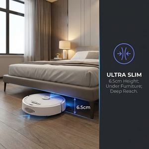 Robot aspirateur et serpillière silencieux 3 en 1 pour usage domestique, robot de nettoyage intelligent 1000Pa - Product Image 6