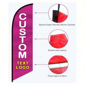 Banderas de Playa Promocionales, Pancartas de Fibra de Vidrio con Impresión Personalizada, Duraderas, en Forma de Lágrima, de Poliéster, para Exhibición Colgante en Eventos Publicitarios - Product Image 5