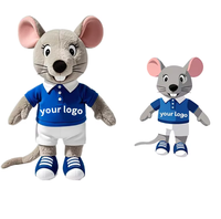 Peluche Mascotte Animale Personnalisée avec Logo, T-shirt de Marque, Cadeaux d'Entreprise OEM ODM, Poupée Personnage Personnalisée pour Événements et Promotions, Vente en Gros