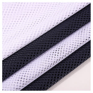 库存批量批发价250gsm软100% 涤纶经编针织六角网面料运动衣包办公椅 - Product Image 1