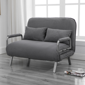 Sofá Cama Doble para Sala de Estar y Comedor, <span class=keywords><strong>con</strong></span> Estructura Metálica Resistente al Calor, Tapicería de Tela, Extensible y Reclinable - Product Image 2