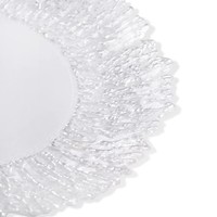 Assiettes de présentation en verre de luxe classiques et modernes, lot de 6, avec couleur personnalisée, pour mariage