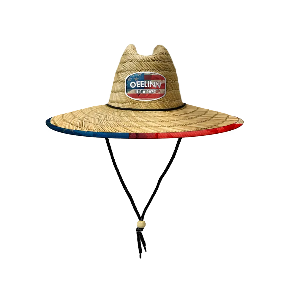 wholesale tropical sun shade wide brim straw beach hats uv resistant natural material lifeguard straw sun hats