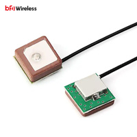 12*12mm 1575.42Mhz Active Interne GNSS Patch Céramique Antenne GPS Beidou RG178 Câble Vertical