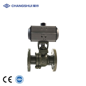 Válvula de bola neumática de acero fundido con revestimiento de flúor, OEM, 4 pulgadas, Q641F46-16C, estructura de bola para control preciso de flujo - Product Image 2