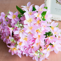 Buket Bunga Lily Plastik Sutra Buatan 30 Tangkai Desain Terbaru Laris Manis 40cm Warna Ukuran Dapat Disesuaikan untuk Hari Valentine