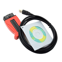 V160 JLR Pro J2534 untuk Volvo dan untuk TOYOTA TIS Techstream 17.30.011 Win10 64Bit 3 in 1 Kabel pemindai OBD2 PK MINIVCI MINI VCI