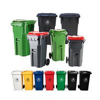Poubelle de recyclage et de déchets médicaux extérieure personnalisable avec logo, grande capacité, pour hôpitaux