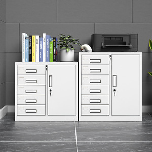 Archivador Comercial Moderno de Acero con Panel, con Cerradura, 2 Cajones, Almacenamiento Móvil Ajustable para Oficina, Hogar y Sala de Estar - Product Image 5