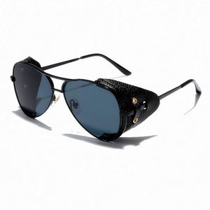 Nouveautés 2021 : Lunettes de soleil tendance UV400 en forme d'eau, petites lunettes métalliques, lunettes steampunk pour femmes - Product Image 5