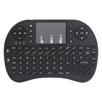 Souris Air I8 sans rétroéclairage, mini clavier sans fil AZERTY, espagnol, français, portugais, russe, brésilien, avec pavé tactile