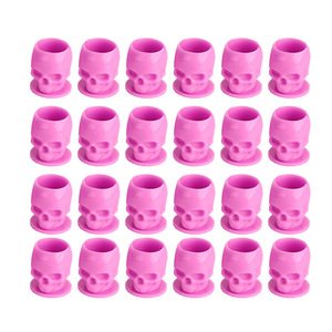 50 Vasos Desechables de Plástico para Tinta de Tatuaje, Tapas para Pigmentos, Accesorios para Maquillaje Permanente - Product Image 5