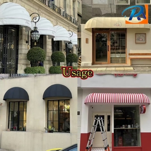 Tissu souple imperméable 600D 100% polyester tricoté enduit PU pour remplacement de auvent de parasol extérieur motif pastèque ou auvent français - Product Image 2