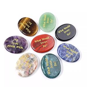 <span class=keywords><strong>Piedra</strong></span> de <span class=keywords><strong>la</strong></span> preocupación curativa, ¿qué haría Jesús?, cristal natural tallado a mano, alivio de <span class=keywords><strong>la</strong></span> ansiedad, <span class=keywords><strong>piedra</strong></span> de <span class=keywords><strong>la</strong></span> palma, regalo de cristal para meditación y Reiki - Product Image 6