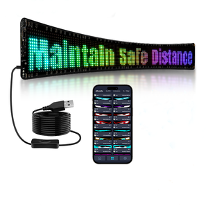 Xe buýt <span class=keywords><strong>Led</strong></span> mắt ứng dụng thay đổi bảng hiển thị linh hoạt <span class=keywords><strong>LED</strong></span> ma trận Bảng điều chỉnh phát sáng di chuyển tự làm tin nhắn biển hiệu cho cửa hàng thanh hiển thị - Product Image 4