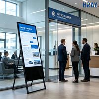 Letrero Digital de Agua Ligero HRAY de 32 Pulgadas, Larga Vida Útil, para Oficinas, Entradas de Parques, Guía de Visitantes, Transmisión de Información, OEM, ODM
