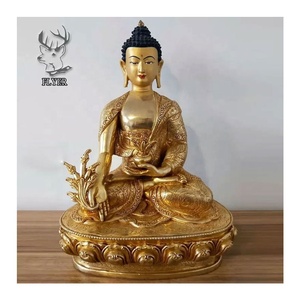 Décoration de la maison Statue de <span class=keywords><strong>bouddha</strong></span> en bronze doré doré <span class=keywords><strong>Tara</strong></span> verte Statue de <span class=keywords><strong>bouddha</strong></span> en laiton bouddhiste tibétain Sculpture - Product Image 2