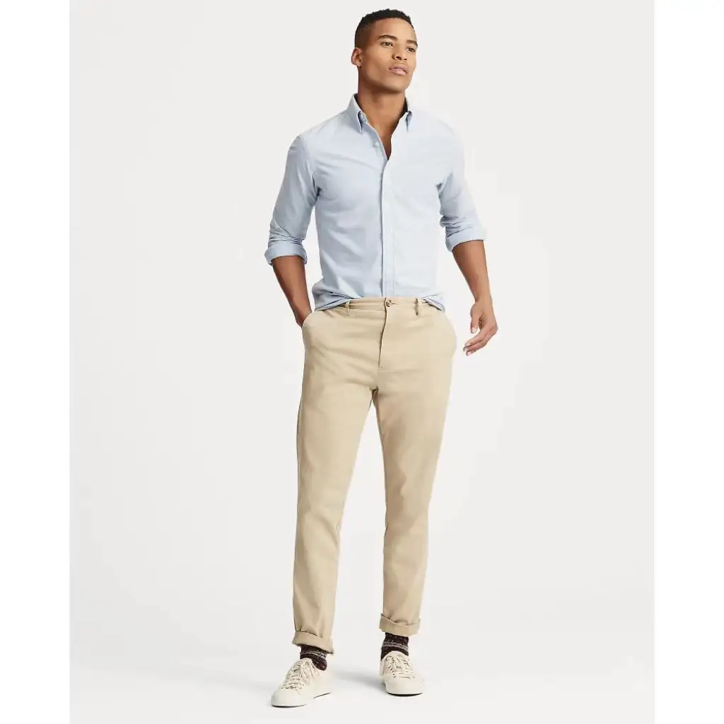 OEM Wholesale men's Casual long sleeve laurens shirts Button Up designer dress shirts for men luxury
