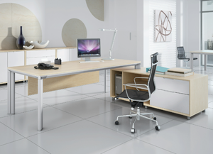 Escritorio ejecutivo de gran capacidad en forma de L, espacio de trabajo multifuncional para directores de oficina, muebles de oficina de uso <span class=keywords><strong>general</strong></span> - Product Image 3