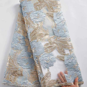 CYG all'ingrosso tessuto di Organza ricamato pizzo di lusso tessuto di pizzo <span class=keywords><strong>africano</strong></span> per abito da sposa - Product Image 1