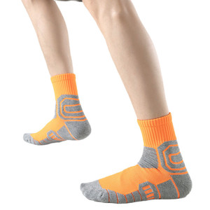 Kaus kaki olahraga profesional pria, Kaos Kaki lari, deodoran setengah tabung, handuk bawah kebugaran antimikroba Level Crew untuk maraton, basket - Product Image 5
