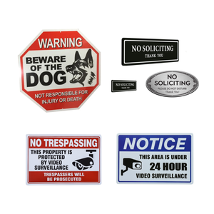 Giá rẻ Chiến Dịch sóng sân cá nhân Garde trống nhựa kim loại bãi cỏ tùy chỉnh dấu hiệu cho cảnh báo - Product Image 3