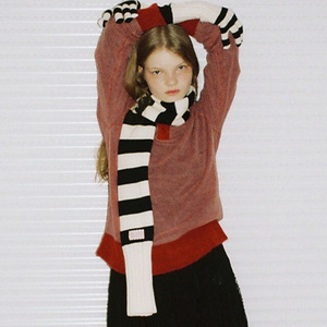 Striped Knitted Scarf Thick Warm Winter Women <b>Neck</b> <b>Warmer</b> Muffler - Product Image 4