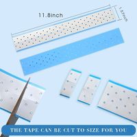 Ruban adhésif double face Qiaodi Extenda-Bond pour perruques et postiches, avec trous pour une fixation puissante, idéal pour usage domestique